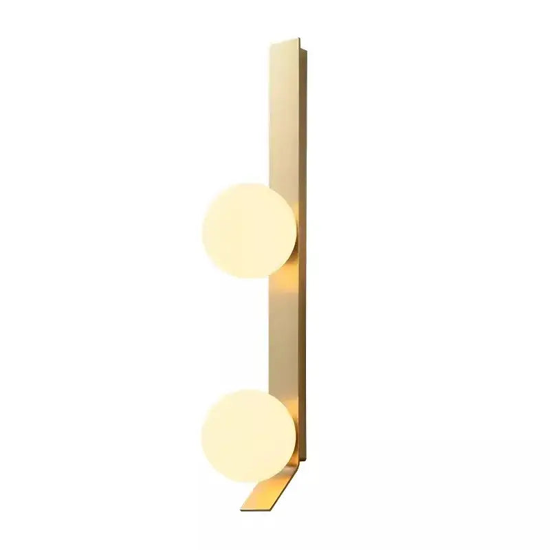 Gold glass ball nordic wall lamp for living room bedside study balcony