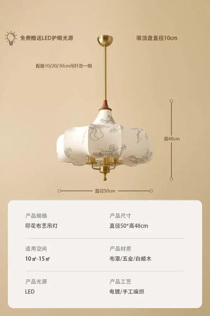 Gold lustre medieval brass pendant lights for dining room