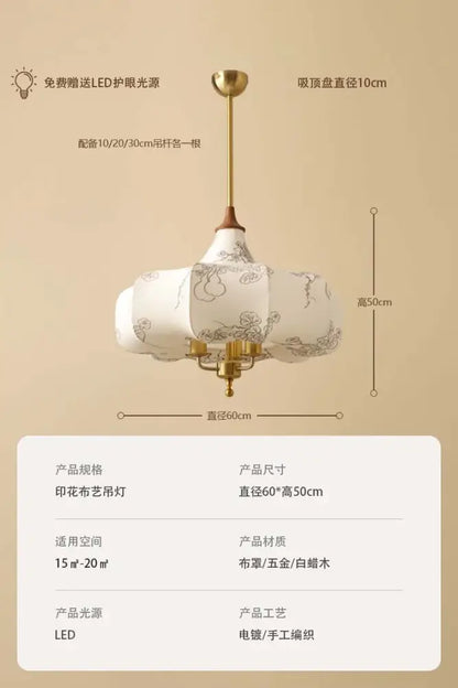 Gold lustre medieval brass pendant lights for dining room