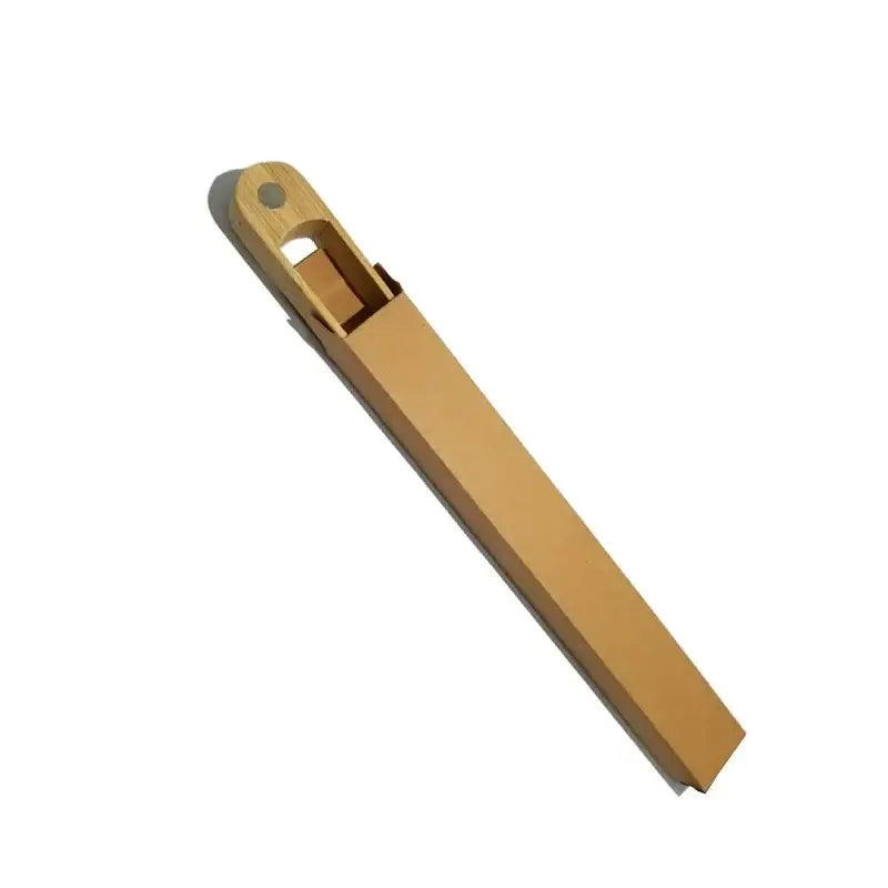 Gold metallic bamboo toaster tongs kitchen bread tools
