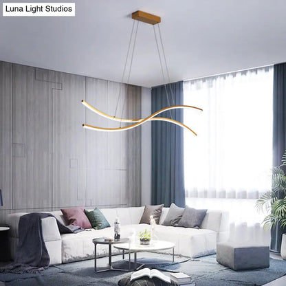 DecorBites™ Gold Metallic LED Hanging Light - Minimalist Island Ceiling Light for Restaurants