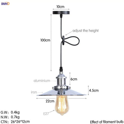 Gold retro edison fluted petal pendant lights for dining room