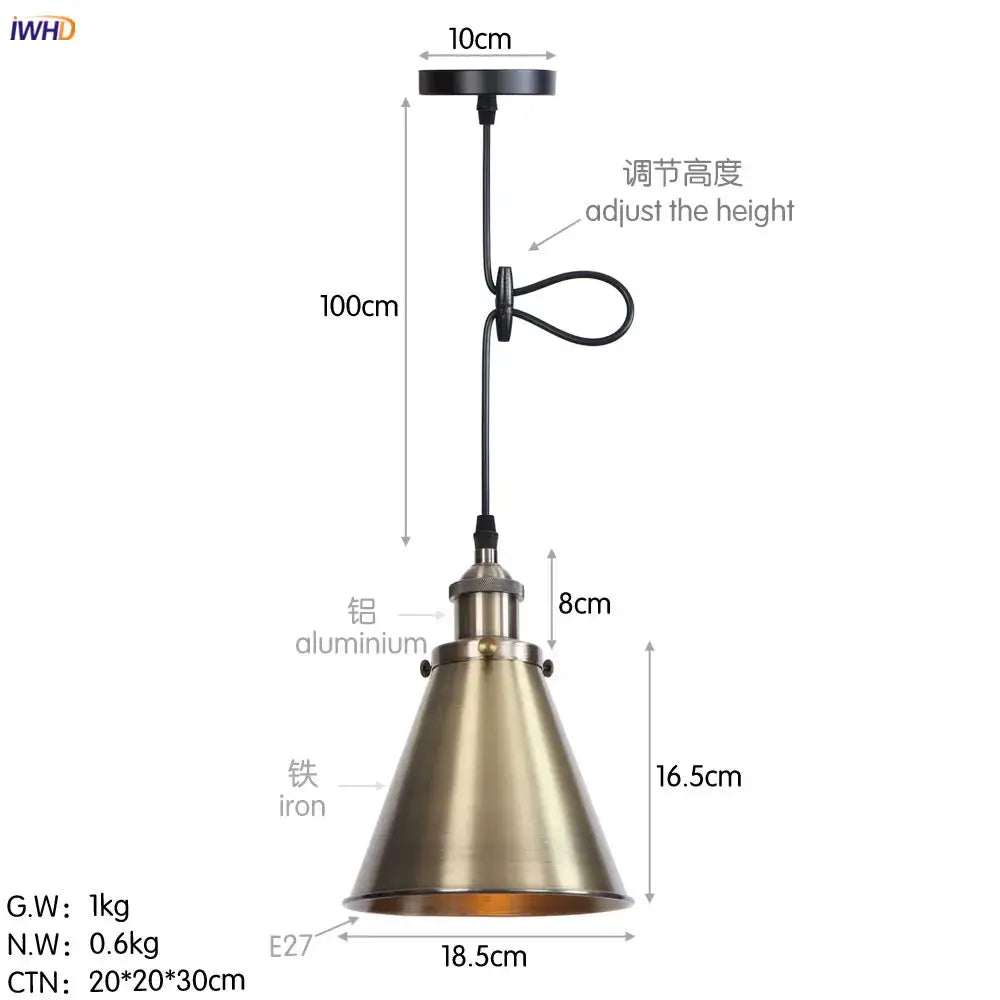 Gold retro edison fluted petal pendant lights for dining room
