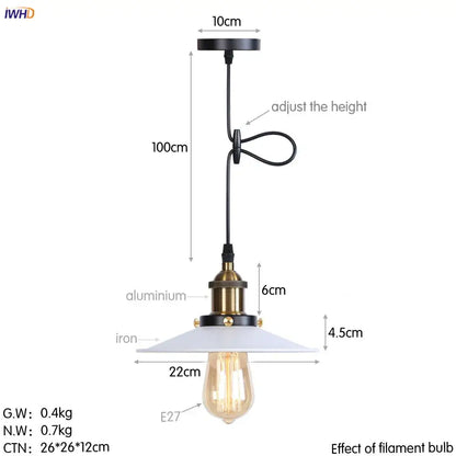 Gold retro edison fluted petal pendant lights for dining room