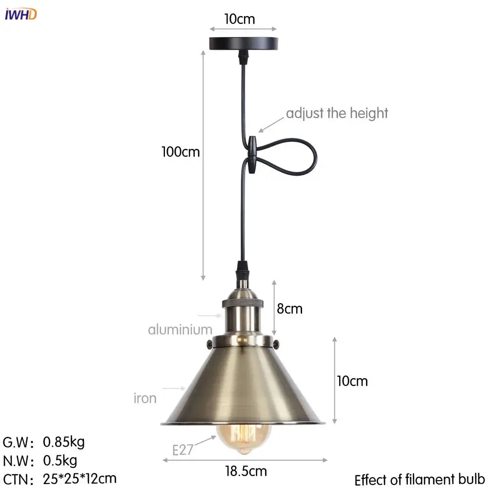 Gold retro edison fluted petal pendant lights for dining room