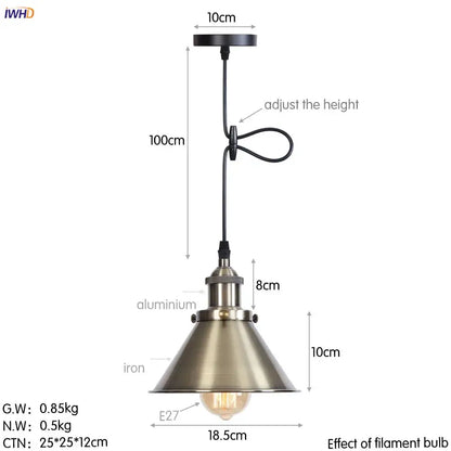 Gold retro edison fluted petal pendant lights for dining room