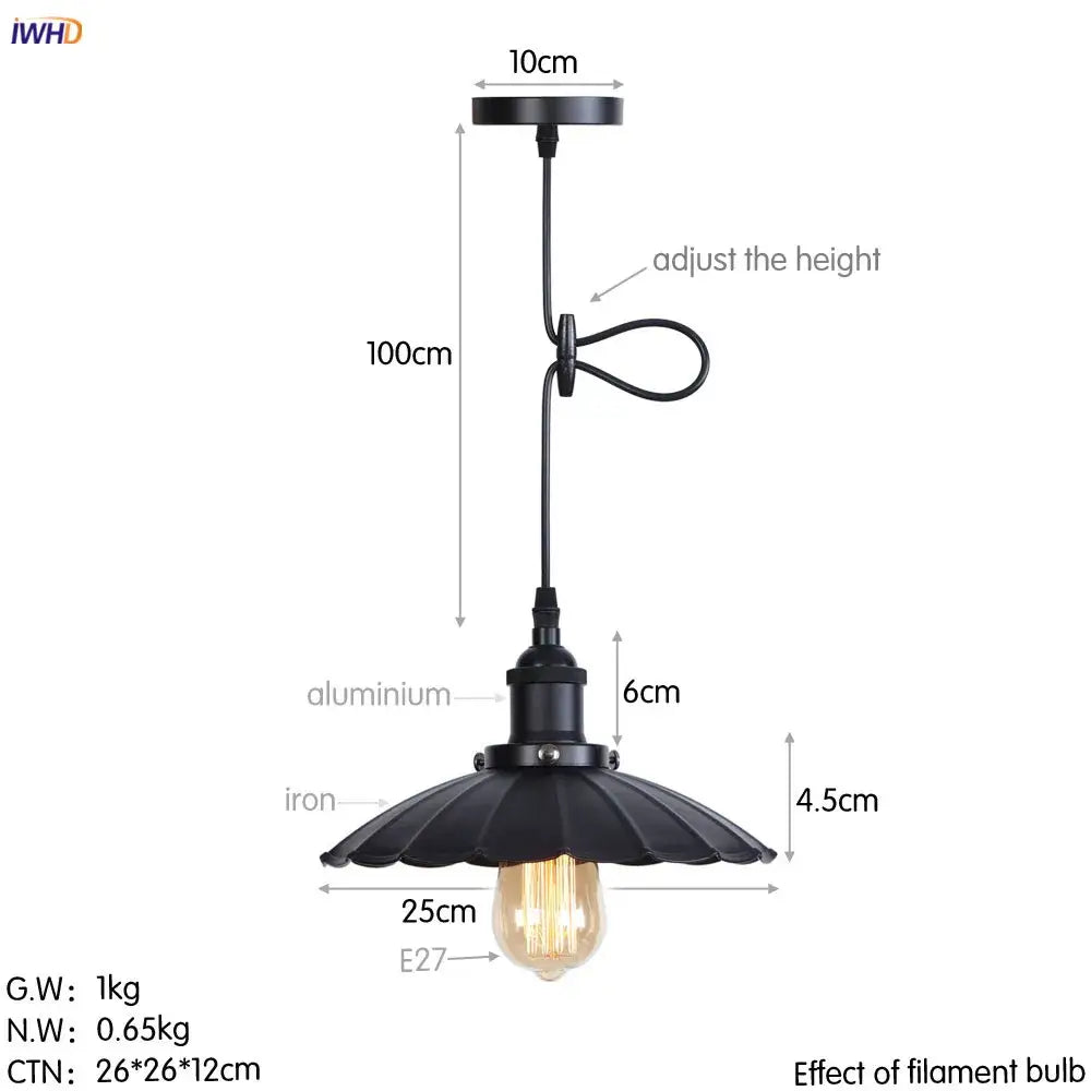 Gold retro edison fluted petal pendant lights for dining room
