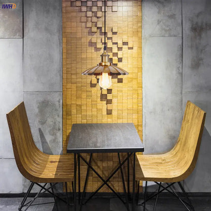 Gold retro edison fluted petal pendant lights for dining room