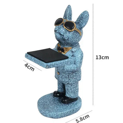 Gold & silver bear statue watch rack bedroom storage stand