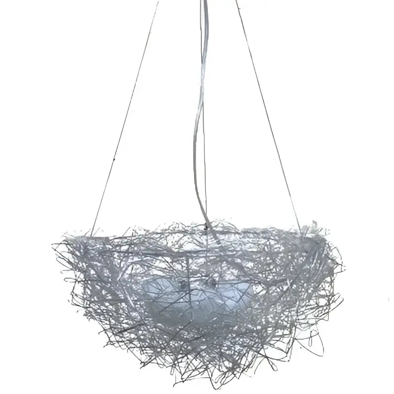 Gold & silver bird’s nest pendant lights for dining room