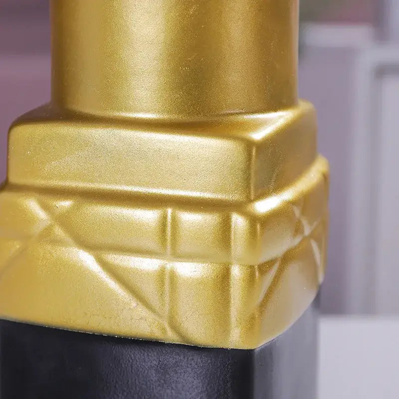 Gold & silver lipstick vase resin bedroom flower ornament