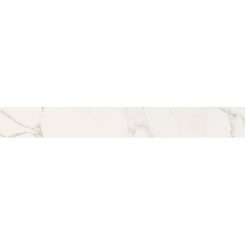 Gold Statuary Polished&amp;rectified Battiscopa Marble Look Porcelain Moldings 3x24