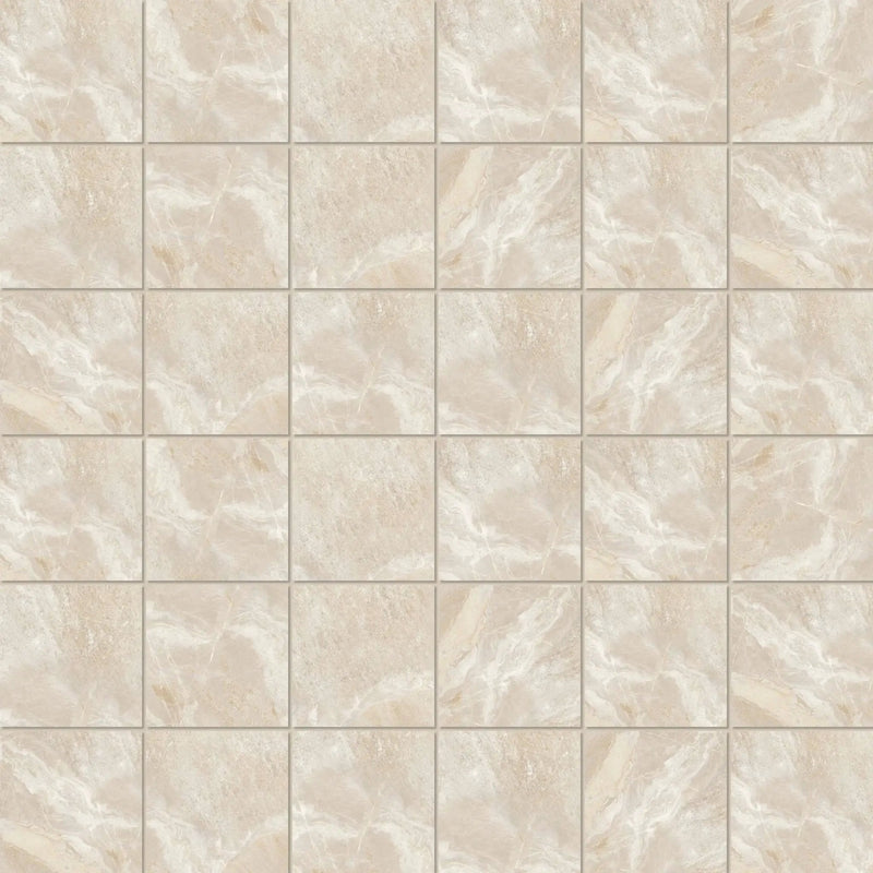 Barcelona Gold Mosaic A Travertine Look Porcelain Mosaics 12x12
