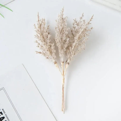 Golden artificial autumn branches set living room decor