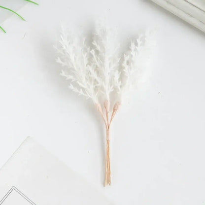 Golden artificial autumn branches set living room decor