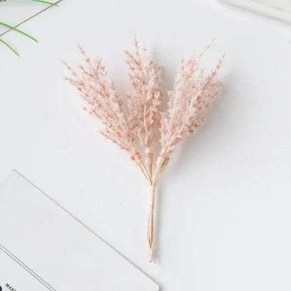 Golden artificial autumn branches set living room decor