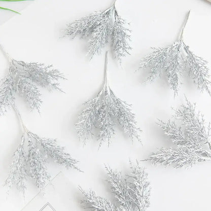 Golden artificial autumn branches set living room decor