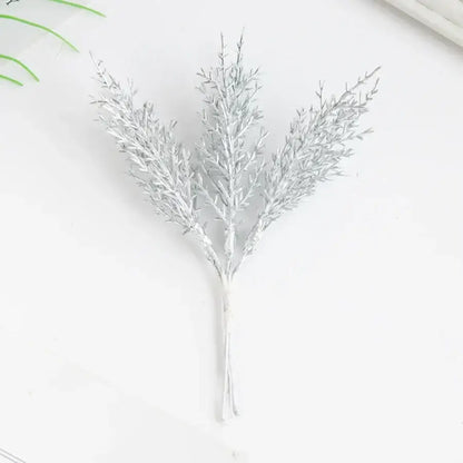 Golden artificial autumn branches set living room decor