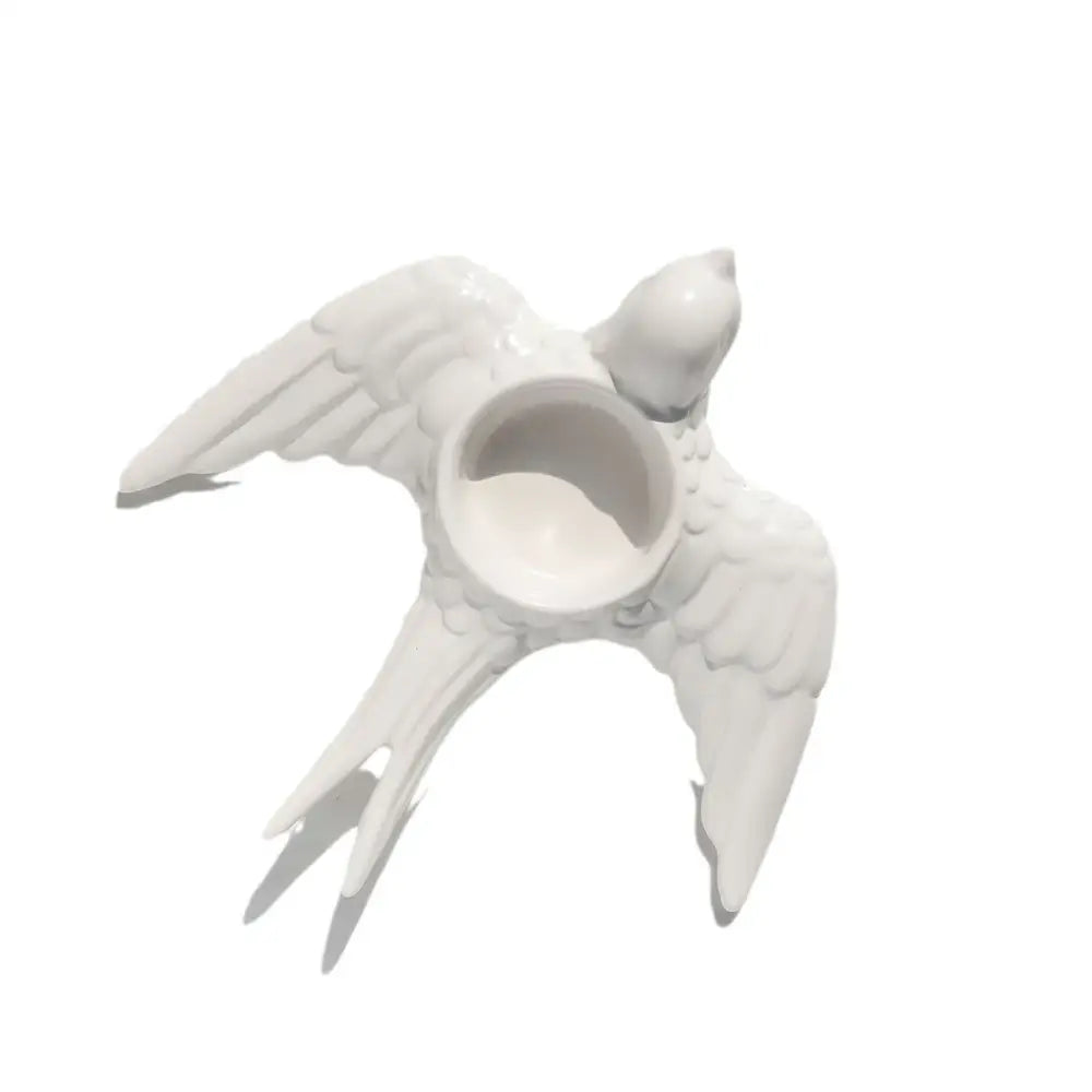Golden bird ceramic candle holder tray wedding dining room decor