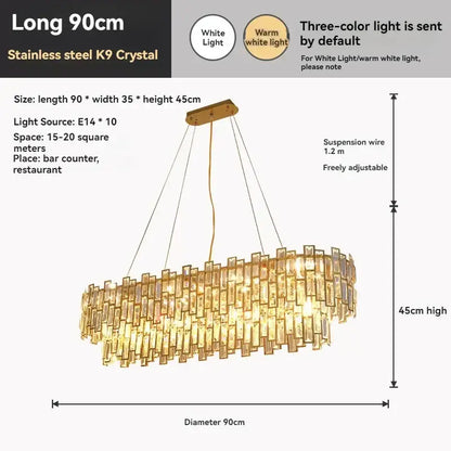Golden branch crystal chandelier for living room