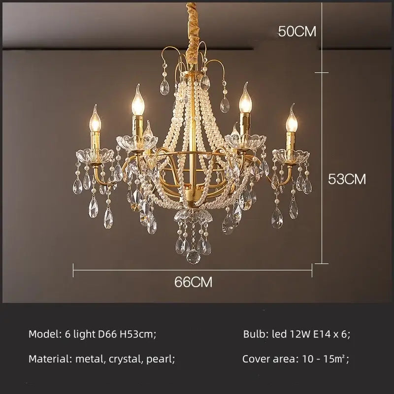 Golden cascading crystal led chandelier pendant light for villa stairs