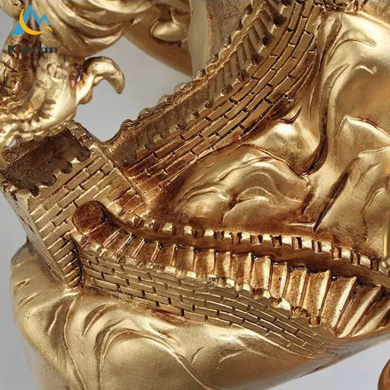Golden crystal eagle wall lamp for living room