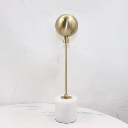 Golden geometric balloon metal ball sculptures living room decor