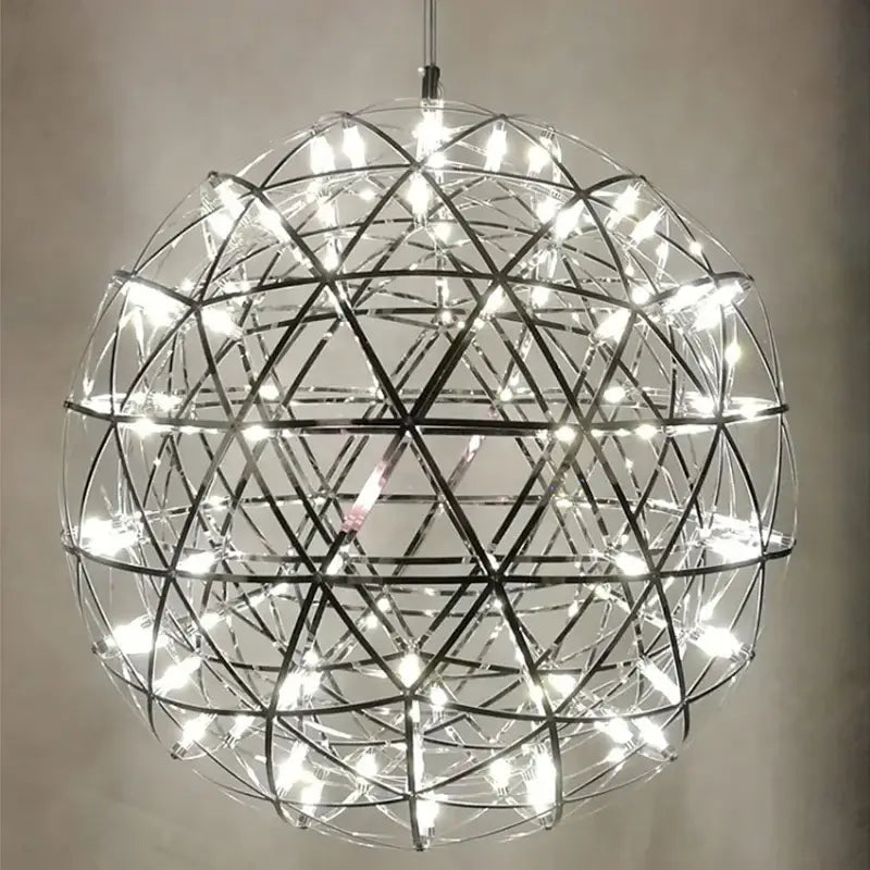 Golden gypsophila sparkball pendant lights living room chandelier