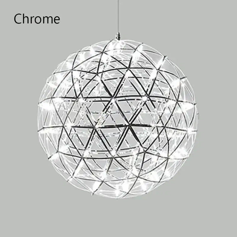 Golden gypsophila sparkball pendant lights living room chandelier