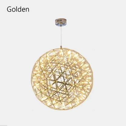 Golden gypsophila sparkball pendant lights living room chandelier
