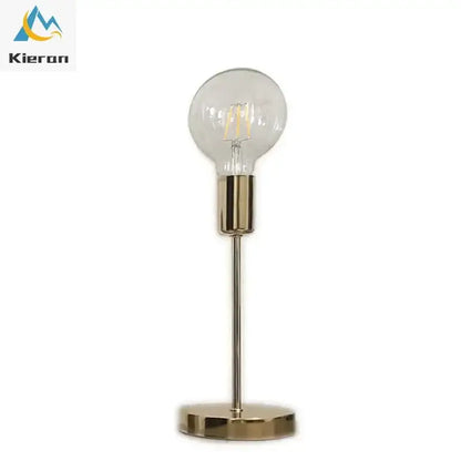 Golden modern led bedside lamp textured glass bedroom light