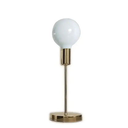 Golden modern led bedside lamp textured glass bedroom light