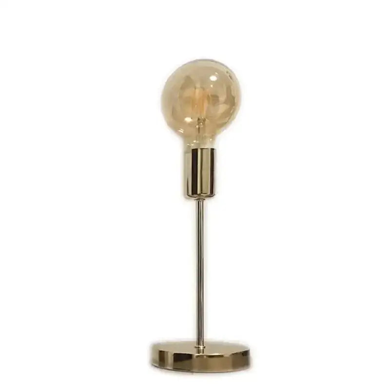 Golden modern led bedside lamp textured glass bedroom light