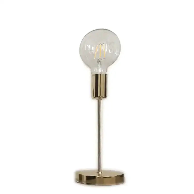 Golden modern led bedside lamp textured glass bedroom light
