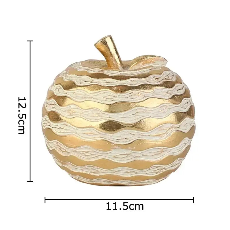 Golden pineapple lattice art statuette living room desk decoration