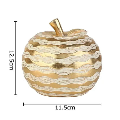 Golden pineapple lattice art statuette living room desk decoration