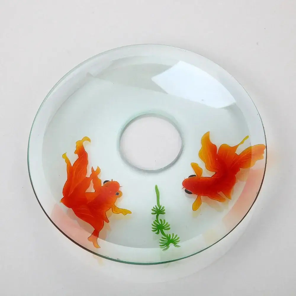 Goldfish glass waterfall faucet chrome bathroom sink mixer tap