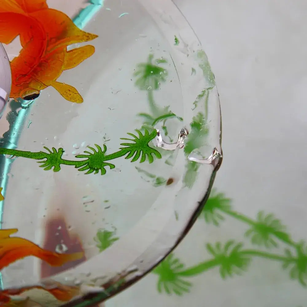 Goldfish glass waterfall faucet chrome bathroom sink mixer tap