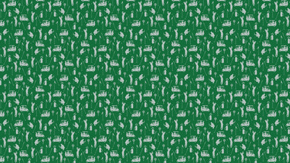 Golf Pattern Green Wallpaper Mural. #6746