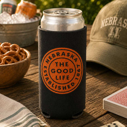 Nebraska The Good Life Est. 1867 Koozie | HEARTlandia