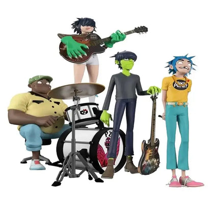 Gorillaz band resin action figure set bedroom collectible decor
