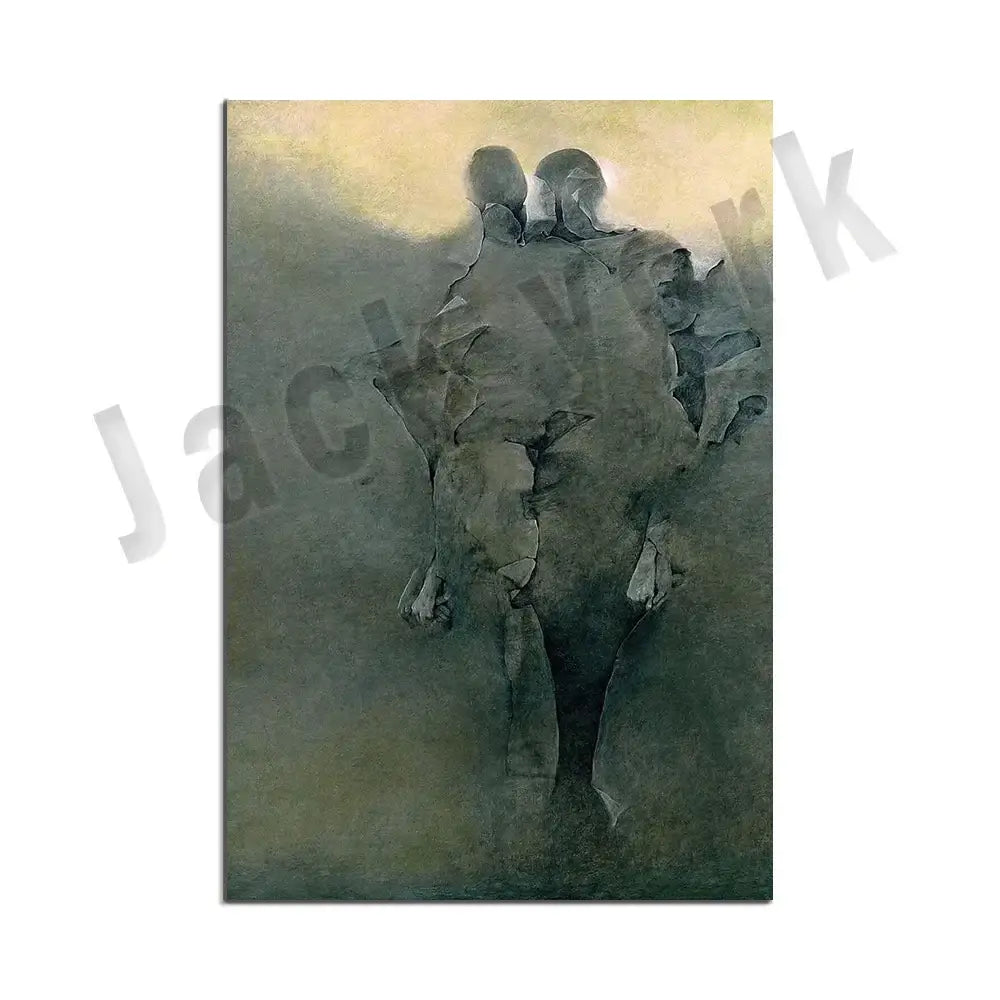 Gothic surreal art canvas print set – living room framed wall decor