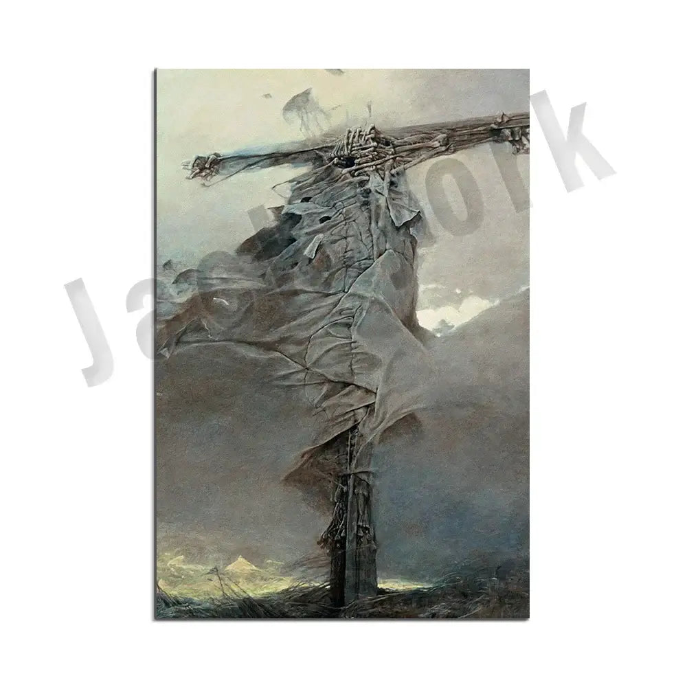 Gothic surreal art canvas print set – living room framed wall decor