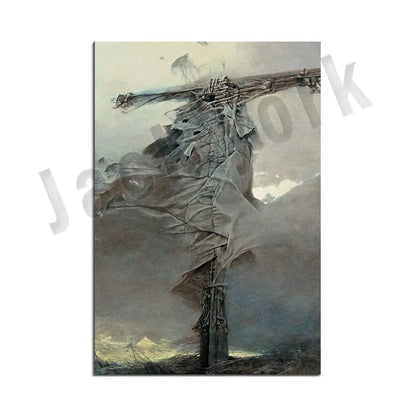 Gothic surreal art canvas print set – living room framed wall decor