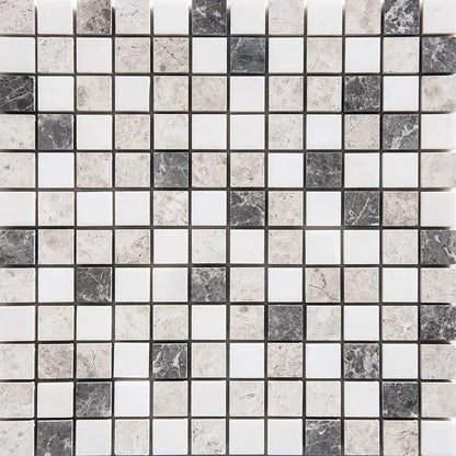 Granada Blend Polished 1x1 Marble Mosaics 12x12
