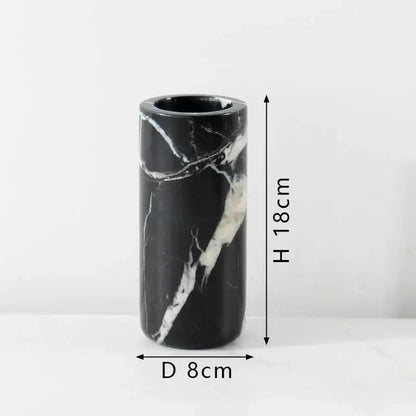 Grand antique black & white marble storage jar kitchen nut bowl