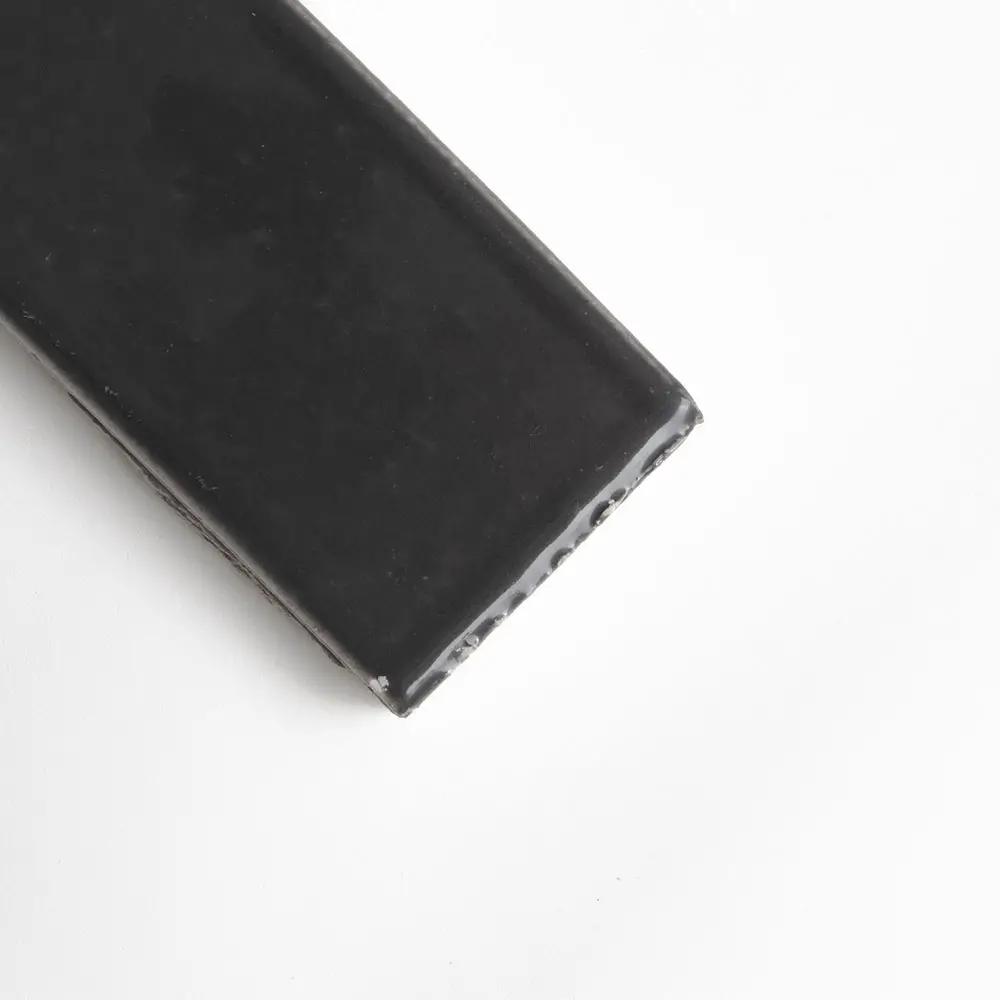 Graphite Mist Glossy Ceramic Tiles 2 1/8x7 1/2
