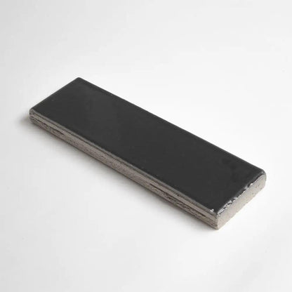 Graphite Mist Glossy Ceramic Tiles 2 1/8x7 1/2