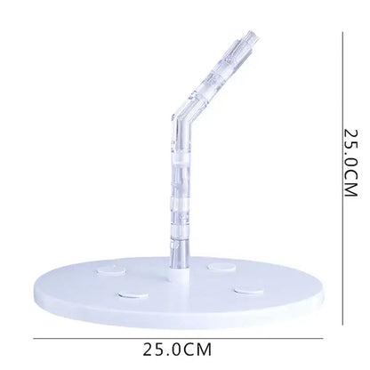 Gravity defying white cake stand support structure kitchen baking tool