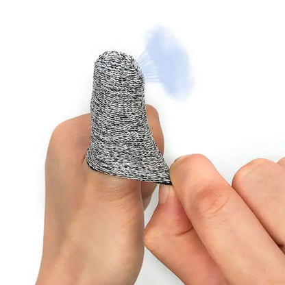 Gray and black anti-cut finger protector sleeves kitchen tool set
